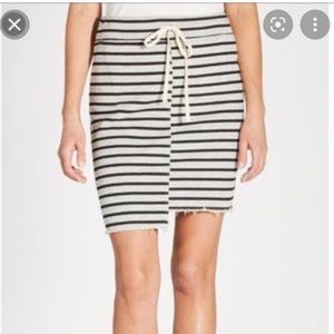 Evereve Sundry asymmetrical stripe skirt 2